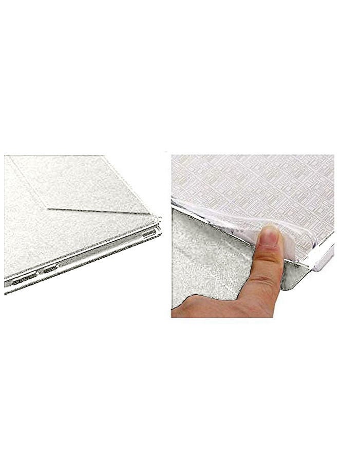 Wtech Folio Flip Trifold Leather Stand Case Cover For Samsung Galaxy Tab A 10.5inch T510 And T515  Pearl White  - Image 5
