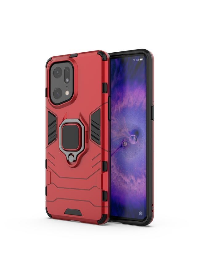 S-TOP Case For OPPO Find X5 Pro Magnetic Ring Holder PC + TPU Phone Case - Image 1