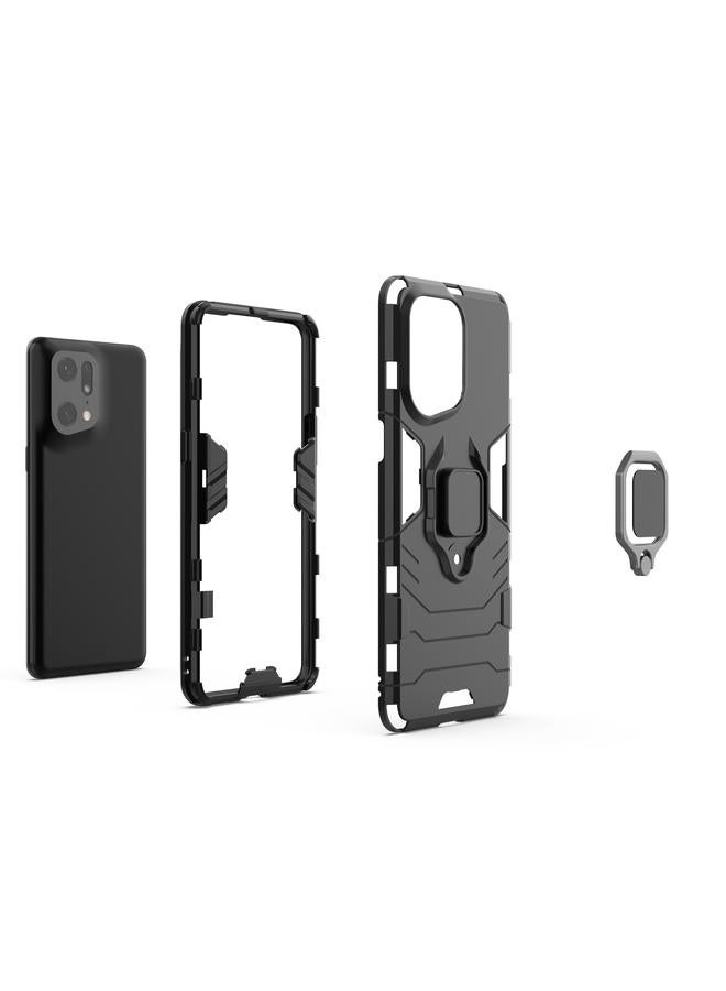 S-TOP Case For OPPO Find X5 Pro Magnetic Ring Holder PC + TPU Phone Case - Image 4