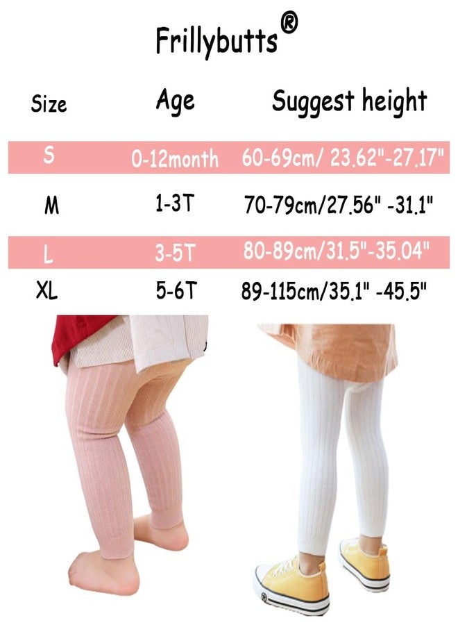 Frillybutts 6 Pack Cable Knit Leggings Unisex Infant Toddler Litter Kid Footless Tight 0-5T - Image 3