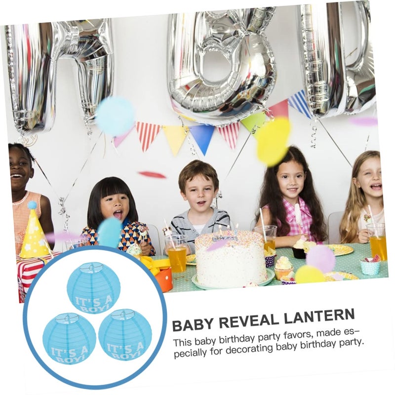 3 Pack Gender Reveal Backdrop Paper Lanterns Bachelorette Party Decorations Unique Styles - Image 3