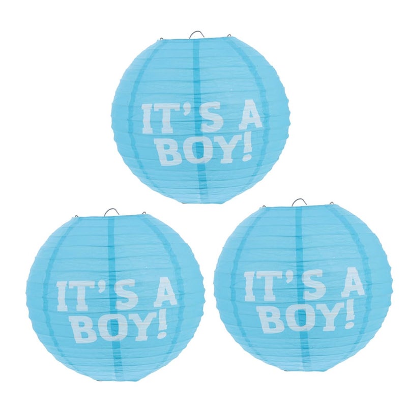3 Pack Gender Reveal Backdrop Paper Lanterns Bachelorette Party Decorations Unique Styles - Image 2