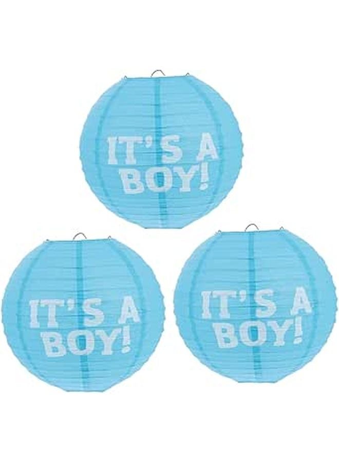 3 Pack Gender Reveal Backdrop Paper Lanterns Bachelorette Party Decorations Unique Styles - Image 1