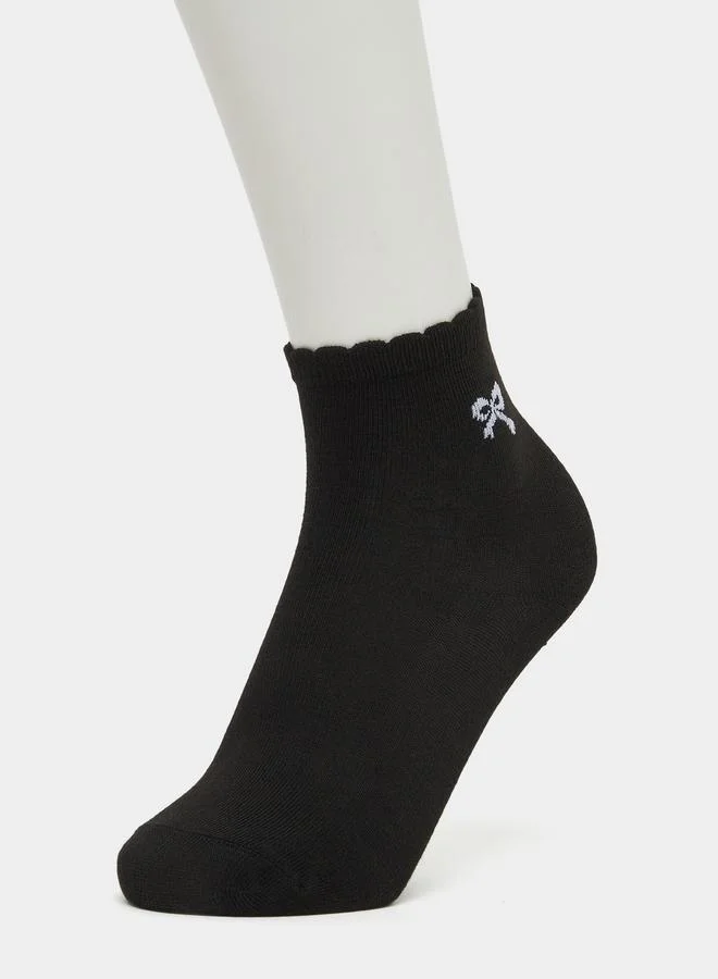 Styli Styli Set of 4 - Polka Dots Print Crew Socks