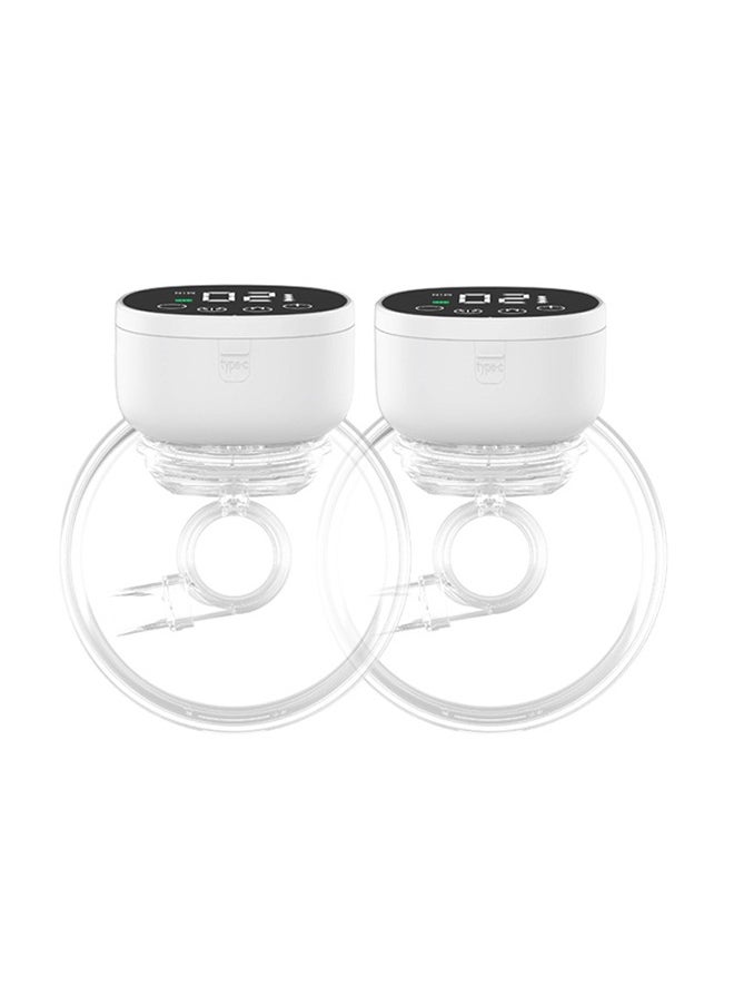 Beauenty 2 Pack Wearable Electric Breast Pump Essence Plus 4 Modes 12 Gears Wearable Breast Pump  1200mAh  with 20 Milk Storage Bags  - Image 1