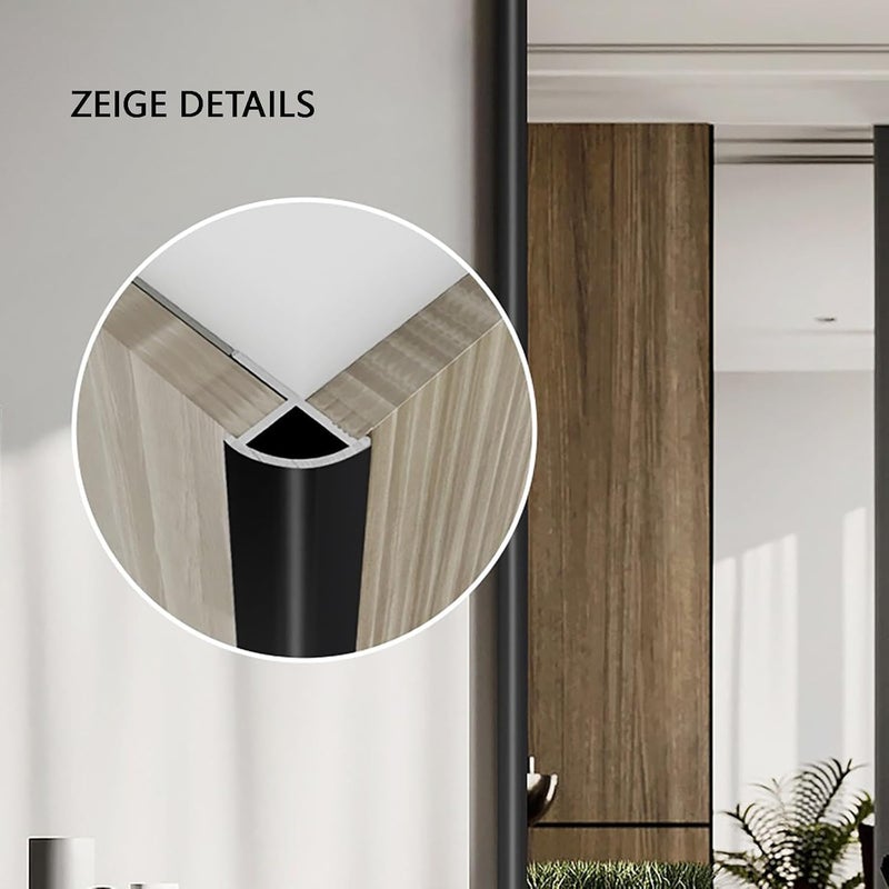 Aluminium Tile Edging 125 cm – Corner Profiles for Tiles, Wall Panels, Bathroom, Kitchen, Silber, Dicke: 12.2 mm - Image 4