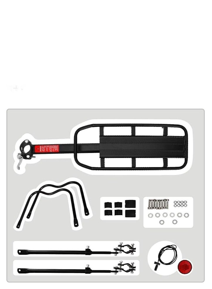 حامل دراجات من سبائك الألومنيوم من Arltb، سعة قابلة للتعديل 50 كجم، حامل شحن ملحقات الدراجات للدراجات الجبلية والدراجات على الطرق - Image 3