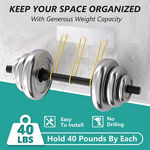 Cusbus Shower Caddy, 3 Pack Organizer, Adhesive No Drilling Traceless Shelves, Rustproof SUS304 Stainless Steel Bathroom Shelf for Inside & Kitchen Storage (Black) - Image 3