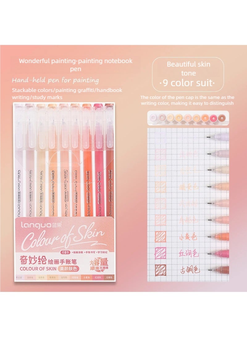 languo 45-Color Gel Pens Set, 0.6mm Fine Point Smooth Writing Rollerball Pens for Adult Coloring Drawing Journaling, Quick Dry Art Supplies for School Office Stationery - Image 4