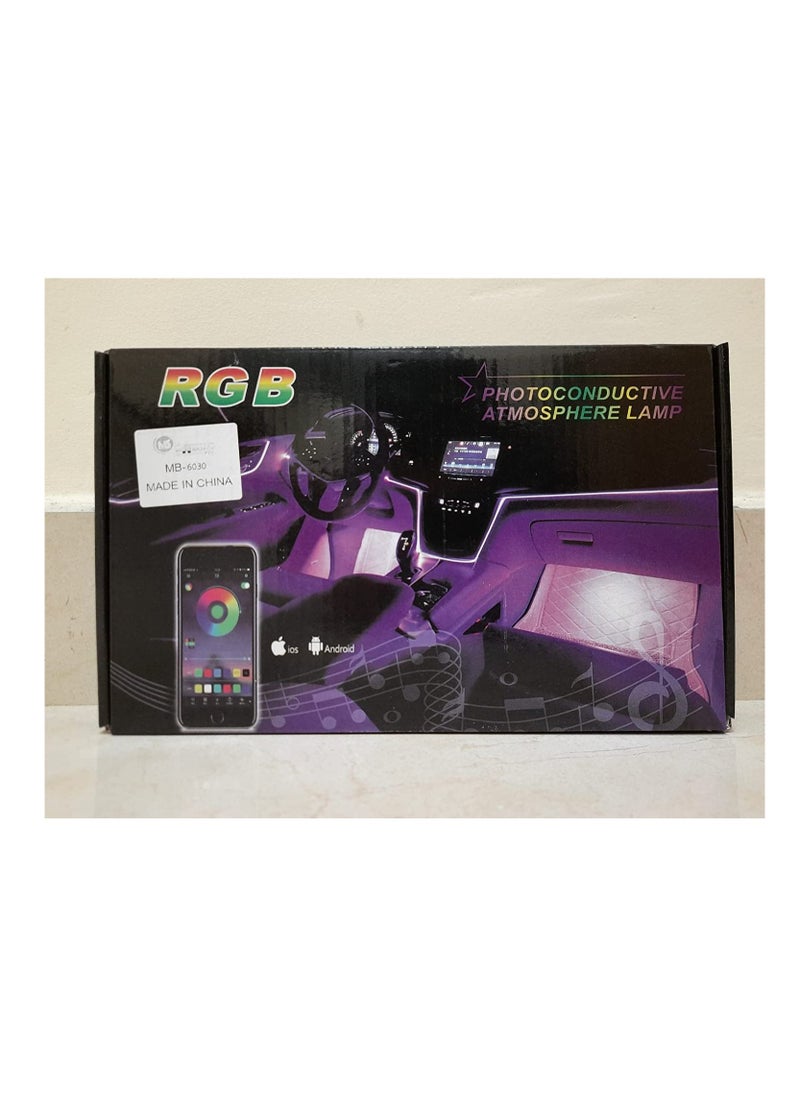 MR.SMART - Car LED Strip Lights Multiple color with 6 in 1 RGB Car Interior Lights 8 meters - Image 1