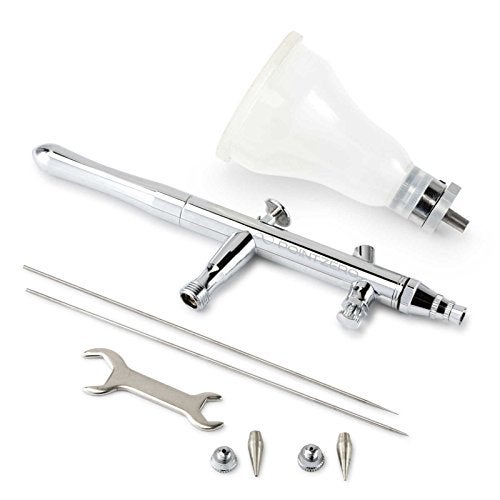 PointZero Dual-Action 4-Color Changing Airbrush Set w/MAC Valve - 3 Tip Set (.3mm .5mm .8mm) - Image 3
