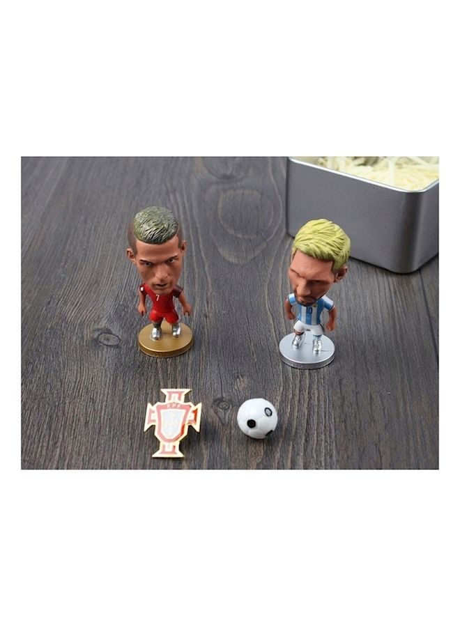 NIBEMINENT 2-Piece Cristiano Ronaldo And Messi Figure  - Image 2