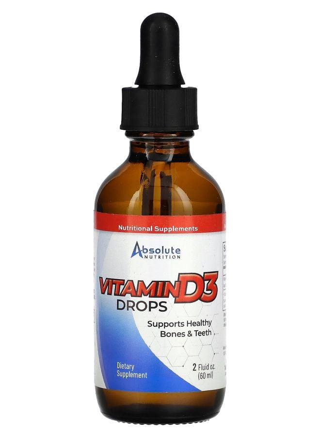 Absolute Nutrition Vitamin D3 Drops  2 fl oz (60 ml)
