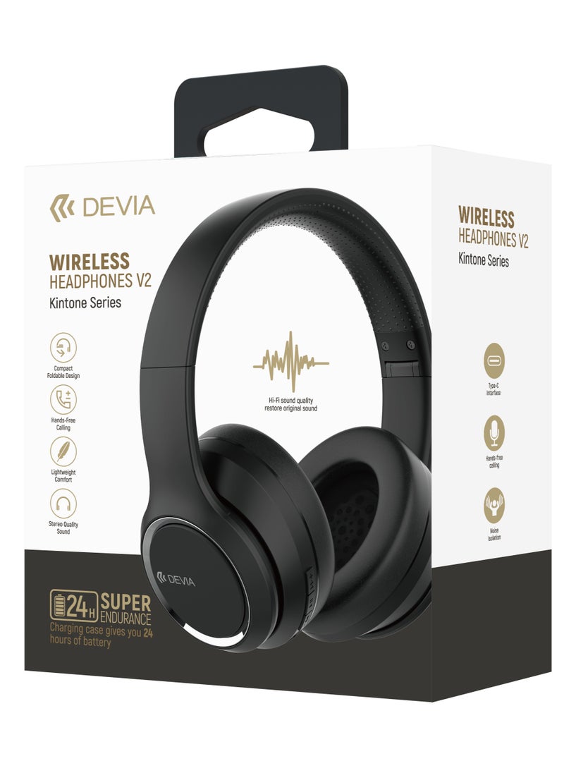 devia - Wireless headphone from Devia Kinton Series, battery lasts 24 hours, transmission range is 10 meters - Image 1