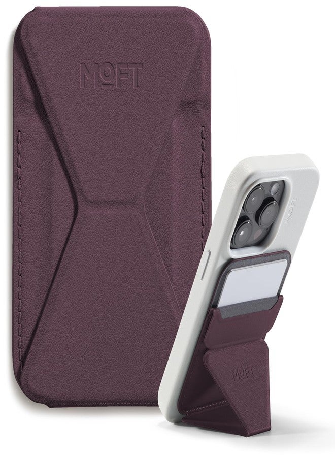 MOFT Magsafe Wallet Phone Stand Compatible with iPhone 15/14/13/12 Series, Angle Adjustment & Magnetic MOVAS Phone Stand for Desk, Magnetic Card Holder Wallet for iPhone, BlackBerry - Image 1