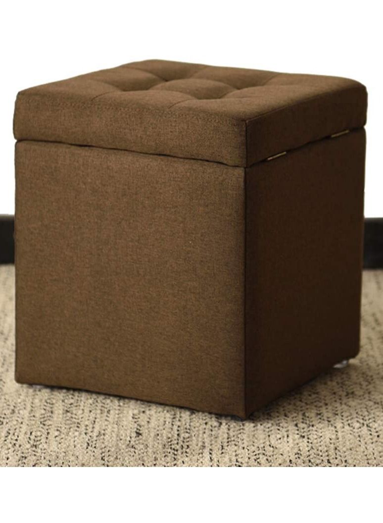 LINGWEI  Ottomans Upholstered Footstool Storage Foot Stool - Image 1