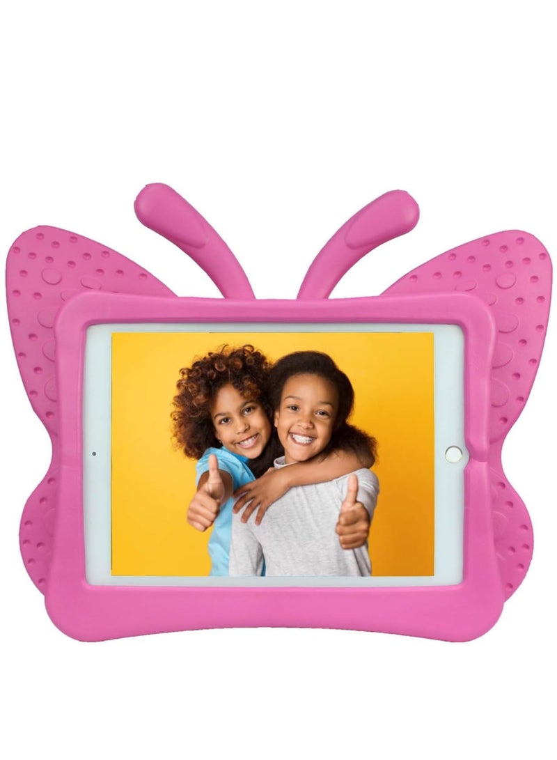 iPad 6th Generation Case for Kids, iPad 9.7 inch Case, Light Weight Shockproof EVA Foam Protective Tablet Stand Cover Holder for Apple iPad Air/Air 2 iPad 9.7 2017/2018 - Cute Butterfly,Pink - Image 2