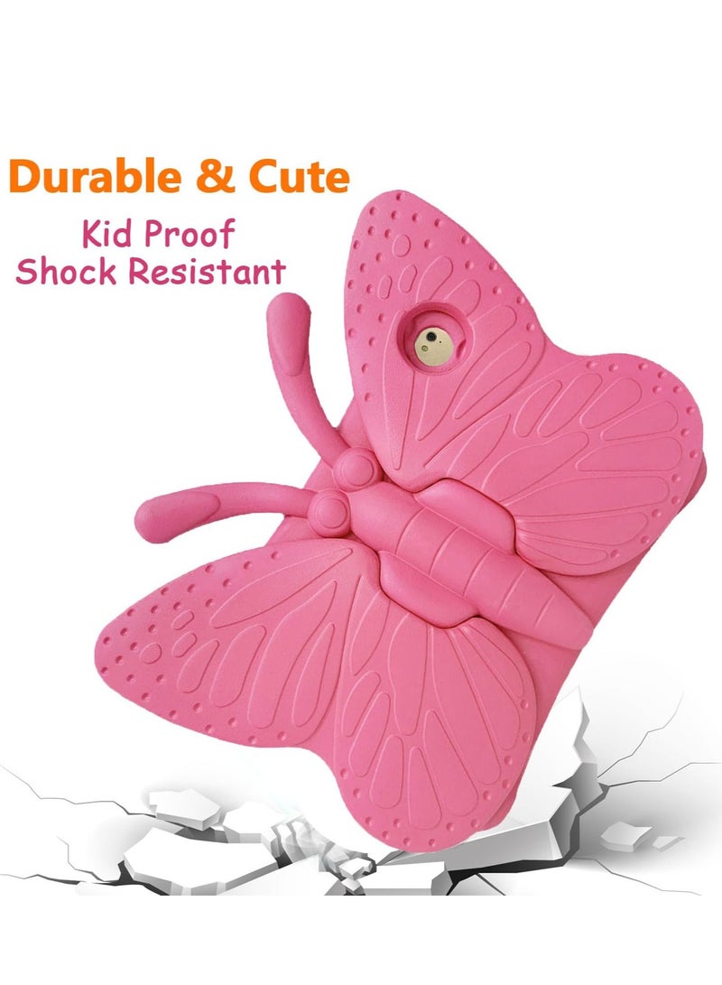iPad 6th Generation Case for Kids, iPad 9.7 inch Case, Light Weight Shockproof EVA Foam Protective Tablet Stand Cover Holder for Apple iPad Air/Air 2 iPad 9.7 2017/2018 - Cute Butterfly,Pink - Image 4