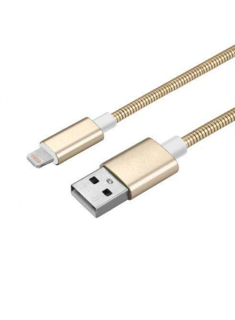 AOA Charger Cable Of Iphone 7 Gold Color - Image 1