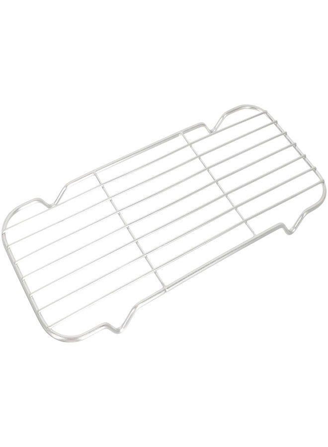Hemoton Rectangle Cooling Rack Stainless Steel Baking Steaming Roasting Frying Rack Mesh Cookie Cooling Rack 10x 4 Inches, Oven & Dishwasher Safe - Image 1