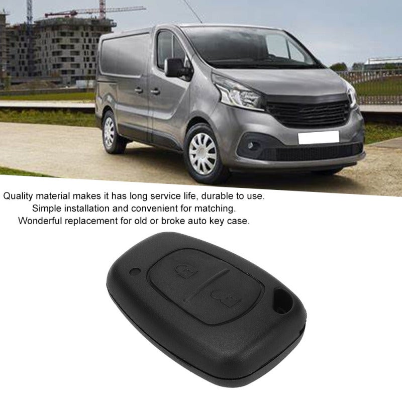 2 Buttons Remote Key Housing - Durable Long-Life Material & Easy Installation Key Case Replacement for Renault Trafic, Nissan Primastar, Vivaro Auto Key Owners - Image 4