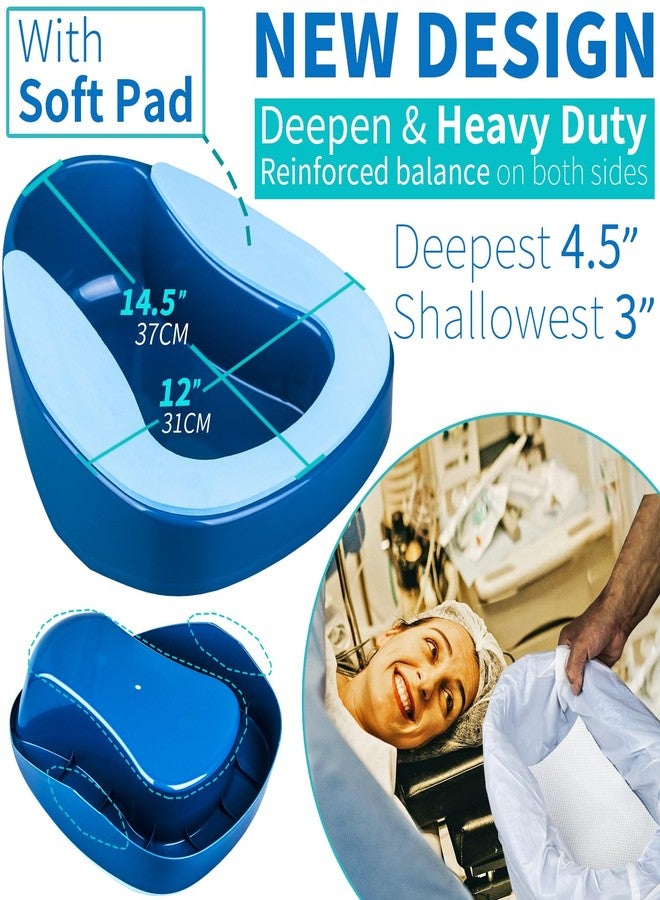 MINIVON Bedpan Set with 45 Disposable Liners, 45 Absorbent Pads, 100 Gloves, and 1 Bedpan Mat - Bed Pan for Elderly, Women, Men, and Seniors - Portable Bedpan with Liners for Liquid Waste - Image 5
