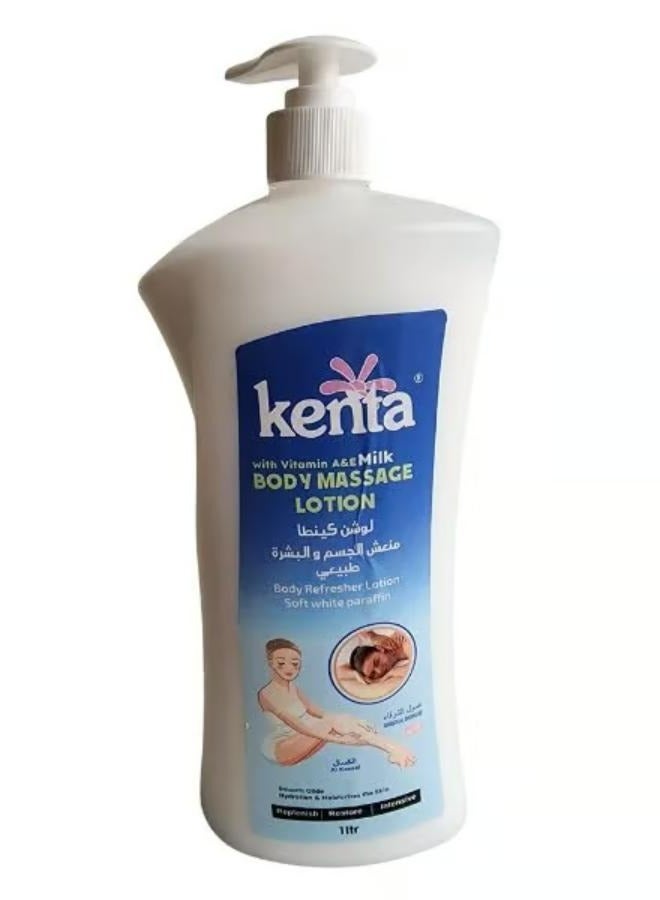 Body Massage Lotion With Vitamin A E With Milk 1 Litre