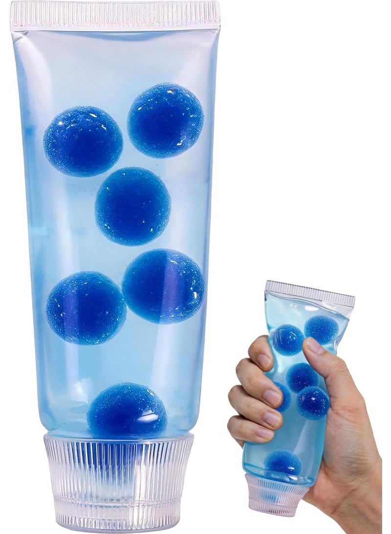 Toothpaste Shaped Squishy Toy, Clear Jam Bottle Slow Rising Squeeze Toy, Cute Fidget Sensory Toy for Stress & Anxiety Relief, Soft Desk Toy & Birthday Gift for Adults - Image 1
