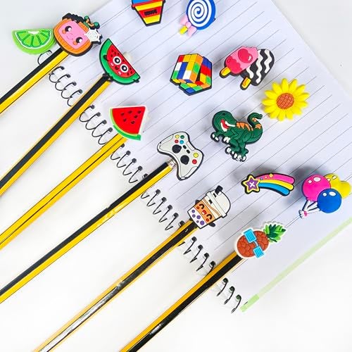 Ella & Emma 100PCS Mixed Anime Cartoon Pencil Toppers - Kawaii Pen Charms for Boys and Girls, Cute Classroom Rewards and Prizes for Students, Pencil Decorations for School Supplies, Kids Incentives - Image 5