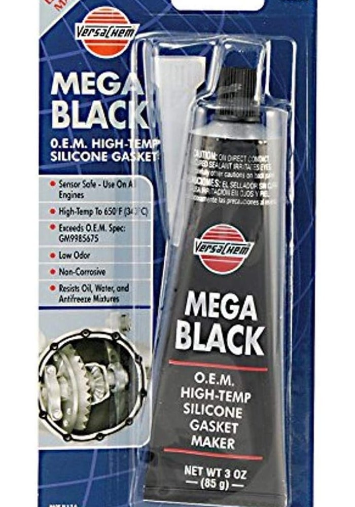 Versachem Mega Black High-Temp Silicone Gasket Maker - 3 oz