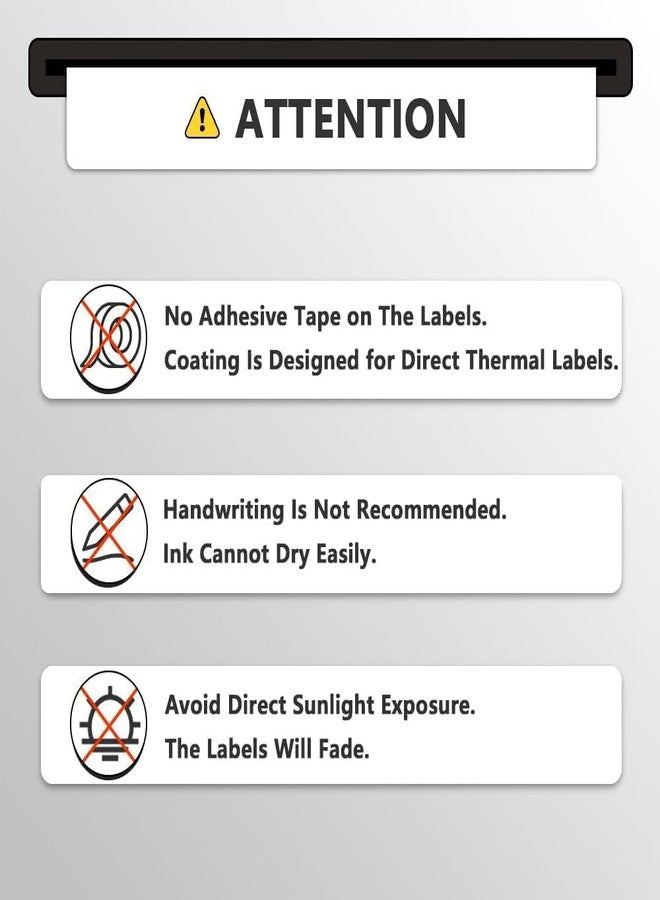 BETCKEY - Compatible DYMO 30256 (2-5/16" x 4") Shipping Labels, Perforated, Compatible with DYMO Labelwriter 450, 4XL, NOT FIT 550 & 5XL [10 Rolls/3000 Labels] - Image 5