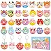 GOLDGE 32 Pcs Squishy Donut Keychains Not Attached Colorful Party Favors Goodie Bag Pinata Stuffers Classroom Carnival Prizes Treasure Box Toys for Kids 32 Pcs Squishy Donut Keychains - Image 2