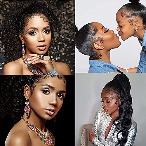 HANSAMU Fake Edges Baby Hair Temporary Tattoo Bang Stickers, 10 Sheets, Waterproof, Easy to Use - Image 5