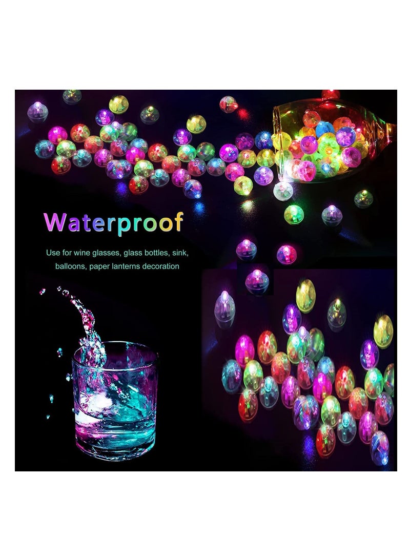 JOLLITY LLC Multicolor LED Balloon Light Colored Round Flash Mini Ball for Paper Lantern Indoor Outdoor Party Event Fun Birthday Baby Shower Anniversary Party Wedding Decorations (50 pcs) - Image 4