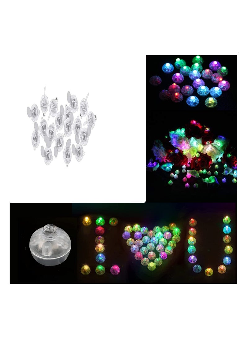 JOLLITY LLC Multicolor LED Balloon Light Colored Round Flash Mini Ball for Paper Lantern Indoor Outdoor Party Event Fun Birthday Baby Shower Anniversary Party Wedding Decorations (50 pcs) - Image 2