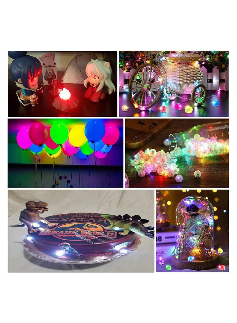 JOLLITY LLC Multicolor LED Balloon Light Colored Round Flash Mini Ball for Paper Lantern Indoor Outdoor Party Event Fun Birthday Baby Shower Anniversary Party Wedding Decorations (50 pcs) - Image 5