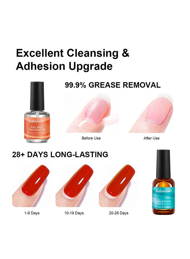 ليكرين 2 Pcs مجفف الأظافر و مجفف الأظافر، مجفف الأظافر الطبيعي المجاني للحمض، مجفف الأظافر الطبيعي و مجفف السندات مجفف الأظافر، ربط مستلزمات الأكريليك -15ml +15ml - Image 4