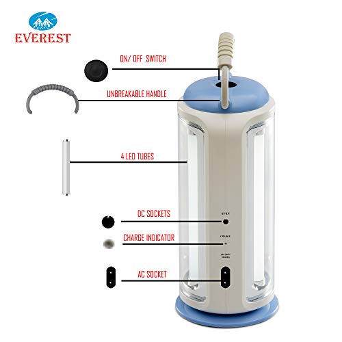 Everest Plastic Emergency Light ( Blue) Pack of 1 - Image 4