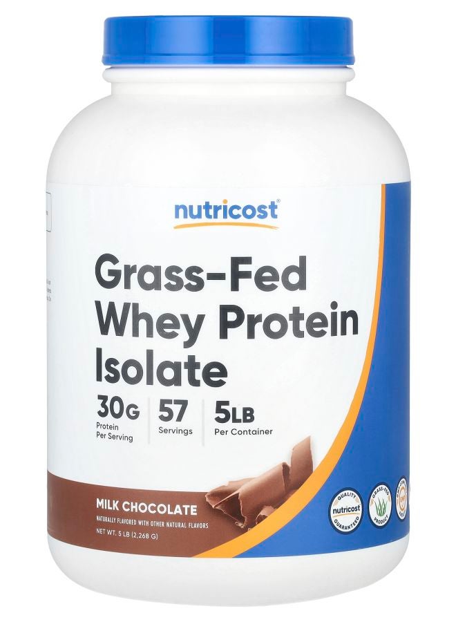 GrassFed Whey Protein Isolate Milk Chocolate 5 lb (2268 g)