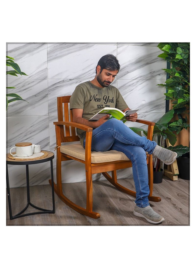 Rocking Chair with Seating Cushions