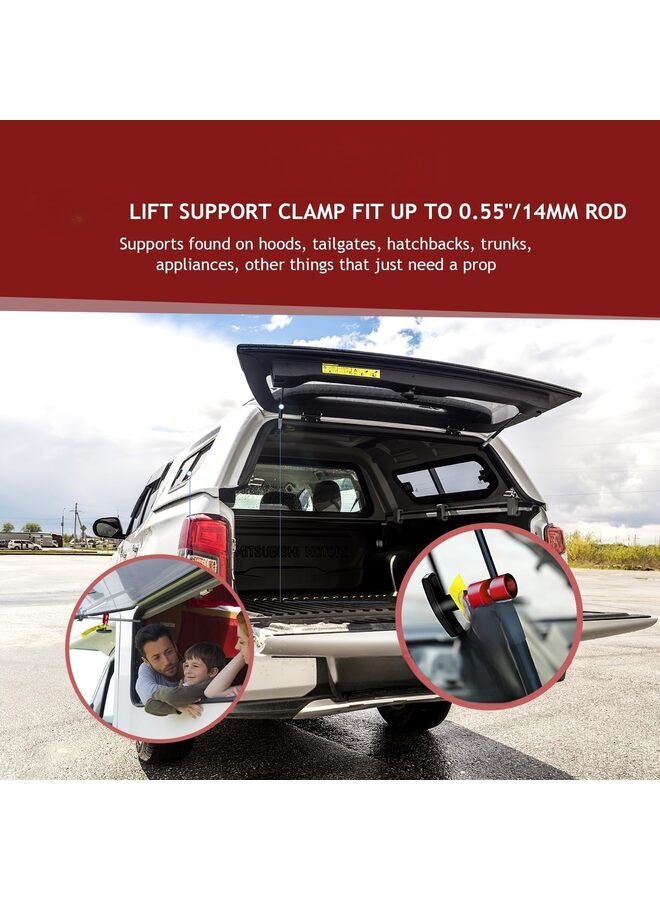 LAMAY 4PCS Car Hood Prop Struts Clamp Hood Strut Clamp with Brass Tip, Spark Plug Caliper and Car Hood Prop Rod Tool 2-in-1 Tool, 14mm Spark Plug Gap tool, Hood Lift Support Clip, Car Hood Cl - Image 4