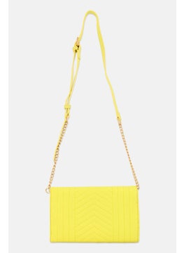 Women Textured Mini Cross Body Bag, 23 x L 16 x H 3 x W cm, Yellow - pzsku/Z484198108B549875B069Z/45/_/1737643039/cfdea9d4-afd1-4160-8743-4104812feab2