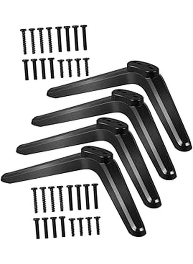Modern TV Stand Mounts For Flat Screen Easy Assembly With Screws For Bedroom Desk - Image 1