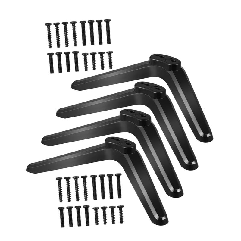 Modern TV Stand Mounts For Flat Screen Easy Assembly With Screws For Bedroom Desk - Image 2