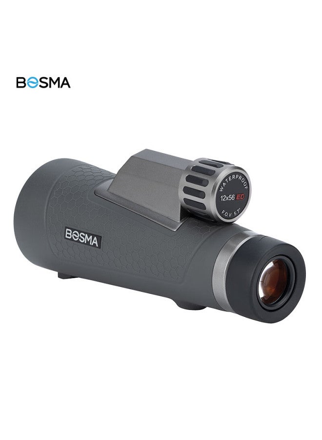 Bosma Honey Badger 2nd Generation 12x56ed Monocular Telescope With Large Eyepiece, Wide Field Of View, High Magnification, High Definition, Nitrogen-filled Anti-fog Waterproof Portable Desig - Image 1