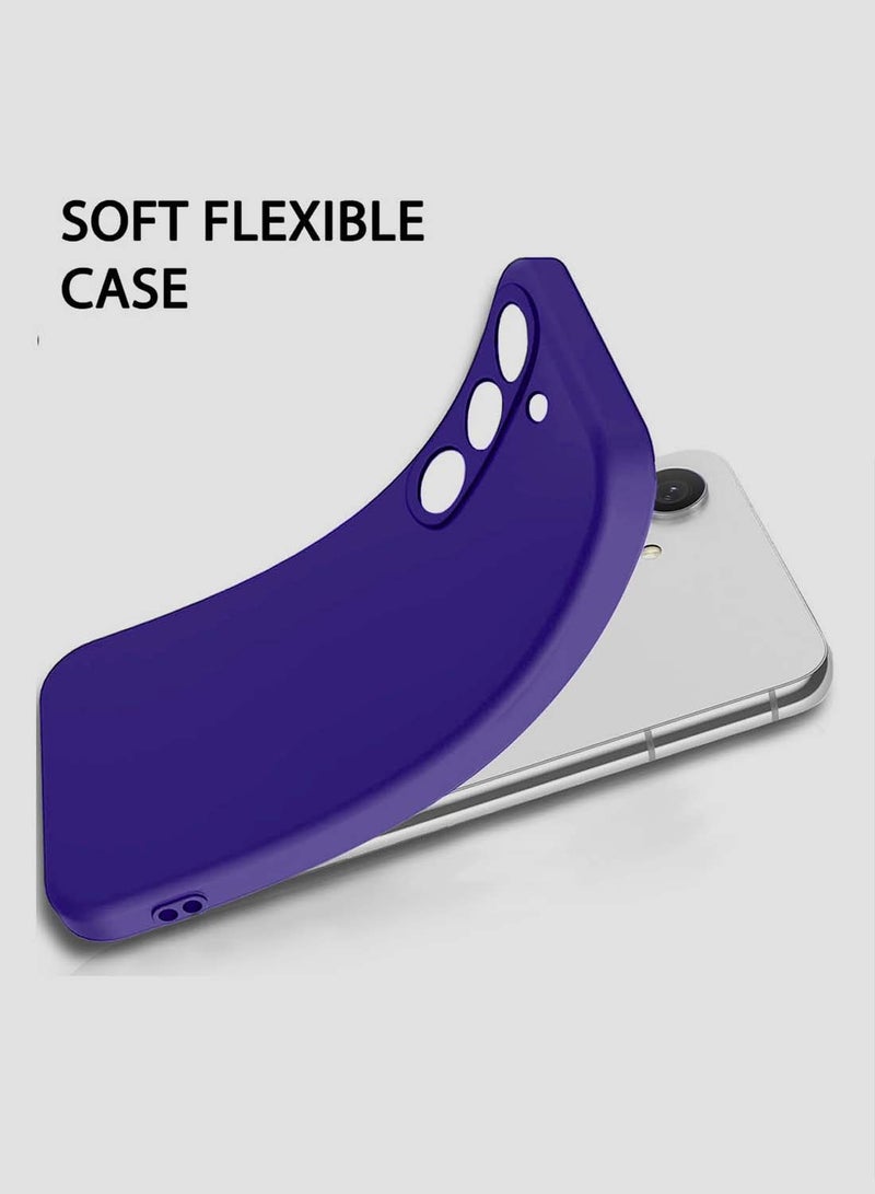 Wtech Samsung Galaxy S24 FE 5G 2024 Premium Liquid Silicone Case Cover Eggplant Purple - Image 4