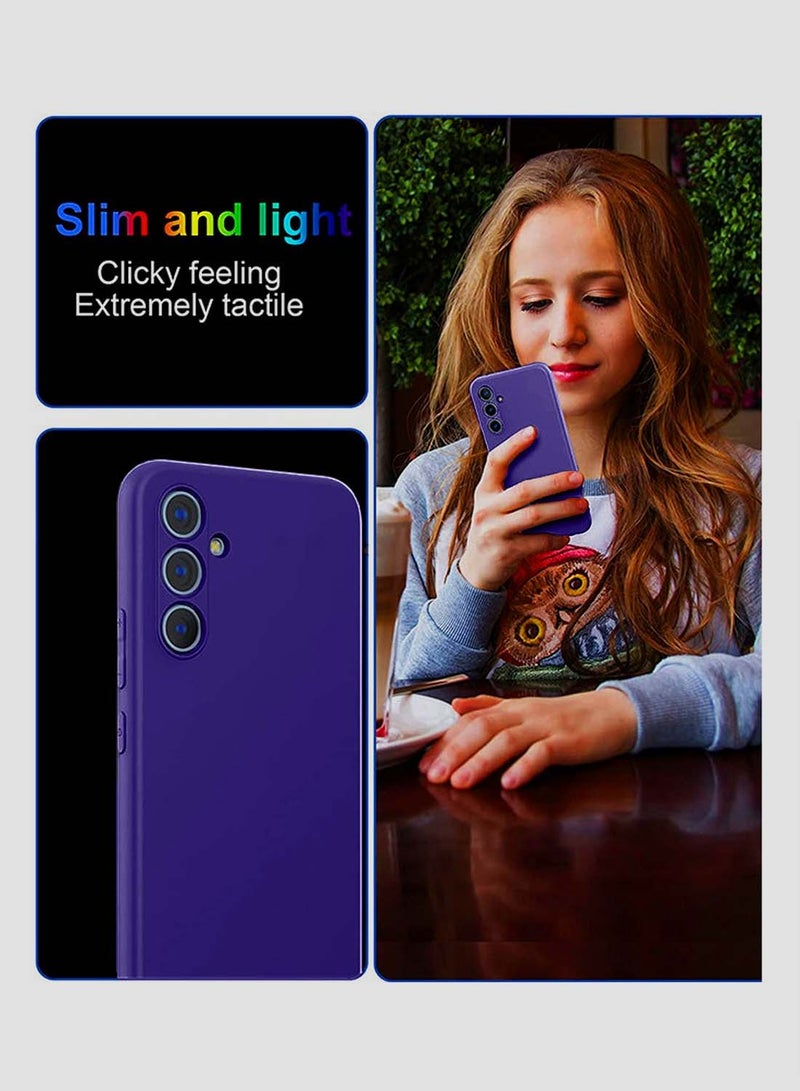 Wtech Samsung Galaxy S24 FE 5G 2024 Premium Liquid Silicone Case Cover Eggplant Purple - Image 5