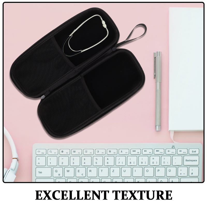 2pcs Hard EVA Stethoscope Case Portable Monitoring Stethoscope Carrying Bag Shockproof Travel Storage Bag with Mesh Pockets for - Image 2