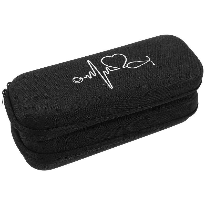 2pcs Hard EVA Stethoscope Case Portable Monitoring Stethoscope Carrying Bag Shockproof Travel Storage Bag with Mesh Pockets for - Image 1