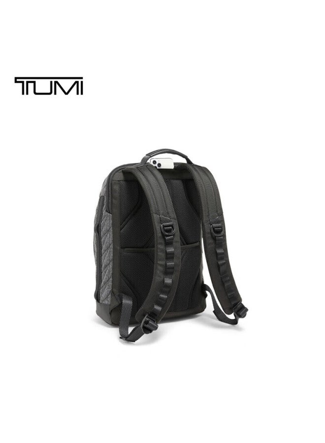 Tumi Alpha Bravo Series Men's Backpack, Gray Dynamic Knit, New Year Gift - Image 2